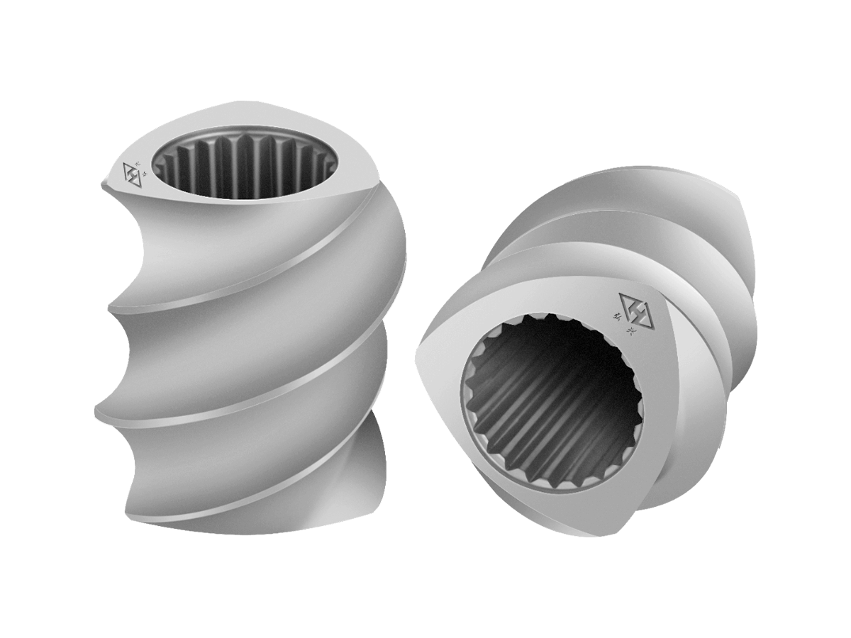 Triple-fighted Screw Elements